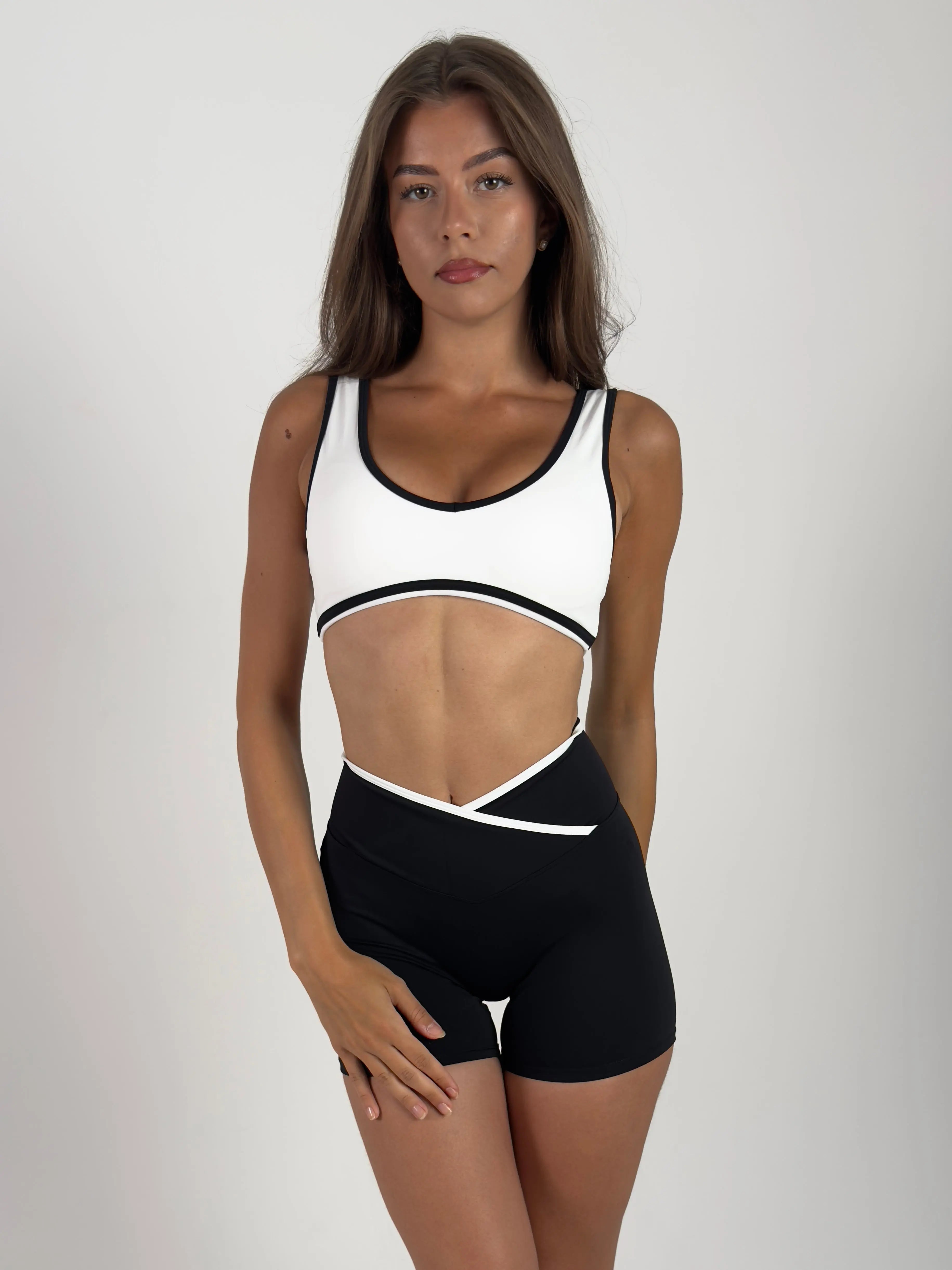 Biustonosz Sportowy Alice - Biały Yoogy