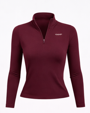 HALF ZIP JACKET - Bordo / S