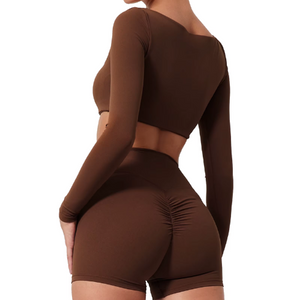 SHORTS - Brązowy / XS/S