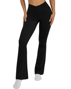 FLARE LEGGINS BLUSH - Czarny / ROZMIAR S, ZAMÓW SWÓJ ROZMIAR W PRZEDSPRZEDAŻY