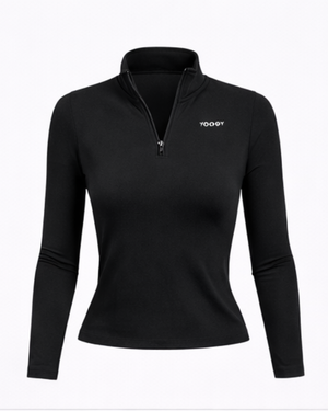 HALF ZIP JACKET - Czarny / S