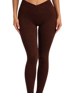 LEGGINS BLUSH - Brązowy / ROZMIAR S, ZAMÓW SWÓJ ROZMIAR W PRZEDSPRZEDAŻY